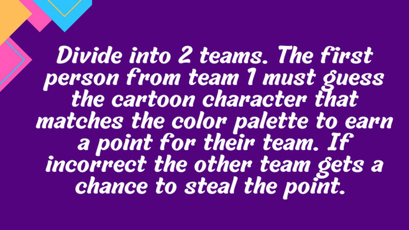 Name That Palette - Cartoon Edition